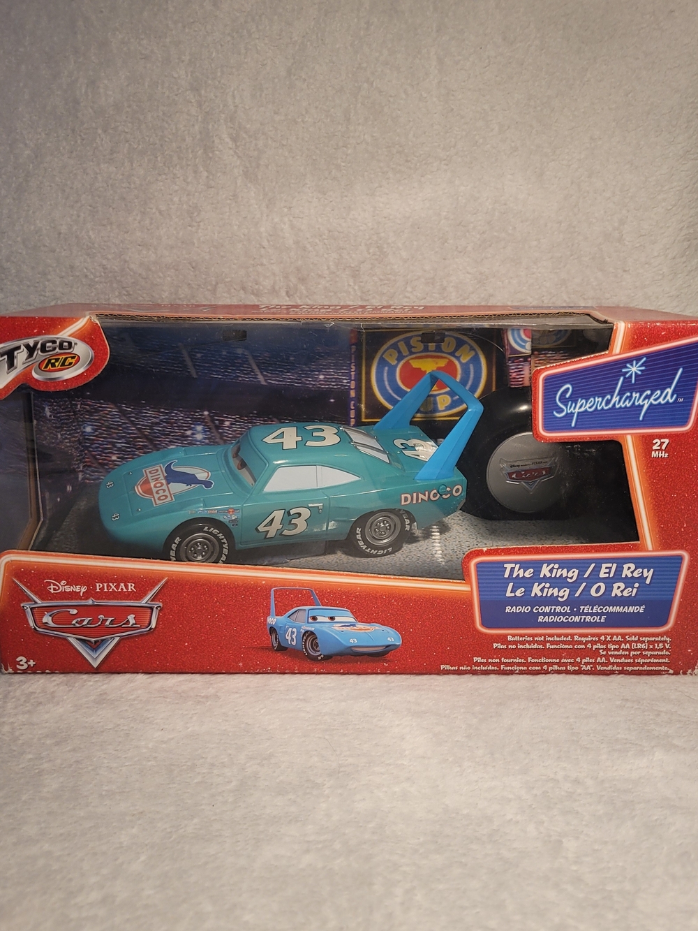 Mattel Teal 'The King' Remote Control Race Car - DinoCo 43